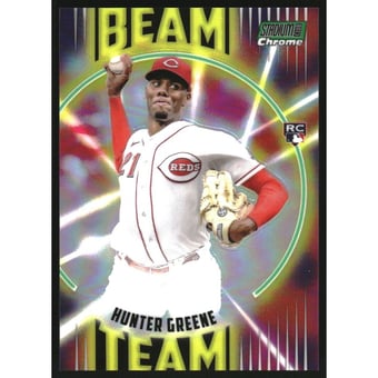 2022 Stadium Club Chrome Beam Team Green Refractors #BT11 Hunter Greene