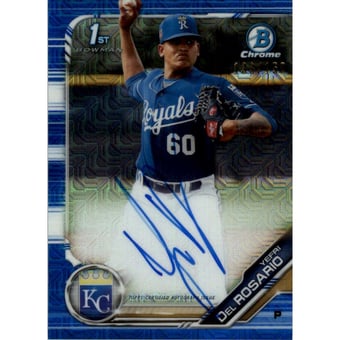 2019 Bowman Chrome Prospect Autographs HTA Choice Refractors #CPAYDR Yefri Del Rosario