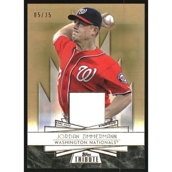 2014 Topps Tribute Forever Young Relics Sepia #FYRJZ Jordan Zimmermann