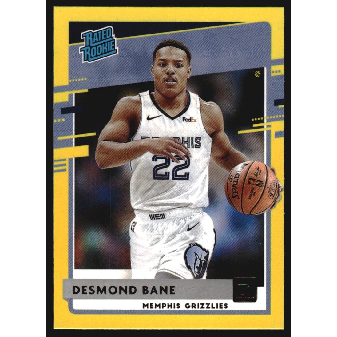 2020-21 Donruss Yellow Flood #240 Desmond Bane RR. rookie card picture