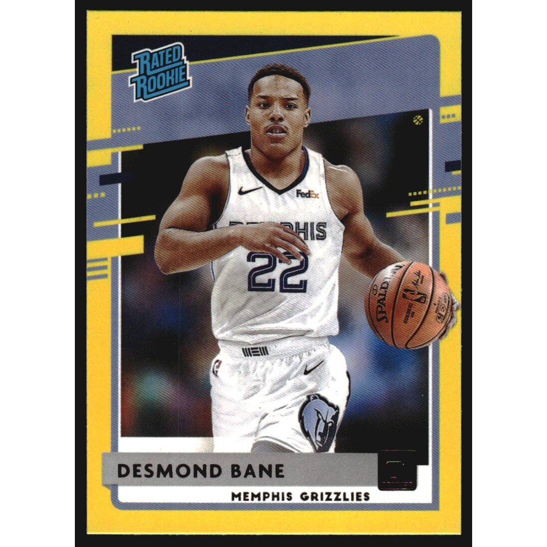 2020-21 Donruss Yellow Flood #240 Desmond Bane RR. rookie card picture