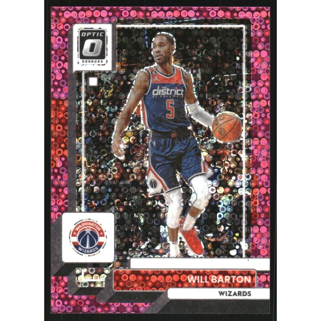2022-23 Donruss Optic Fast Break Pink #166 Will Barton. rookie card picture