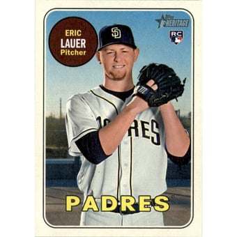 2018 Topps Heritage Reverse Stock #685 Eric Lauer