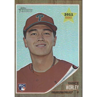 2011 Topps Heritage Chrome Refractors #C54 Vance Worley