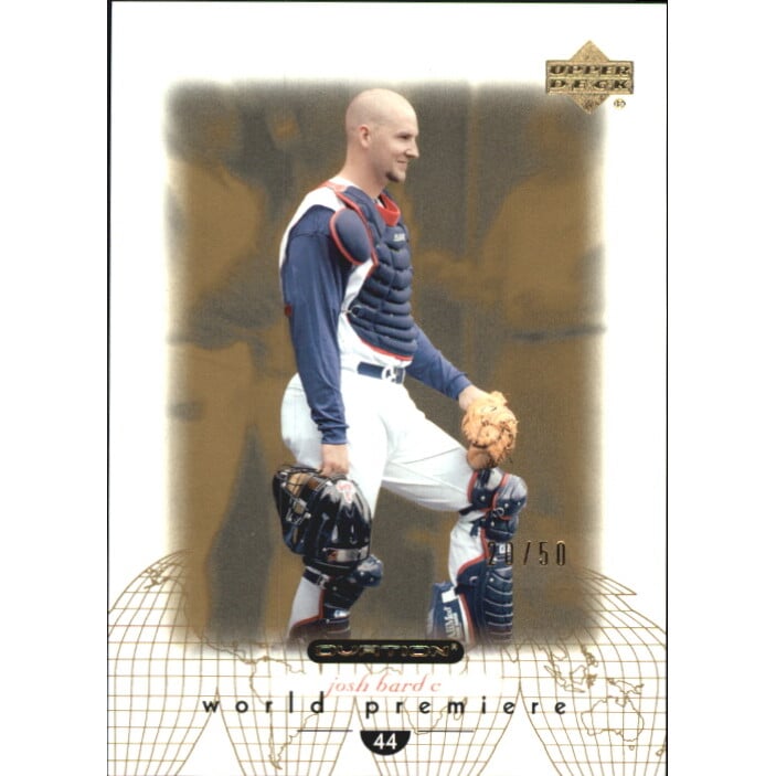 2002 Upper Deck Ovation Standing Ovation #160 Josh Bard WP. rookie card picture