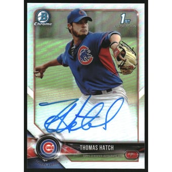 2018 Bowman Chrome Prospect Autographs Refractors #CPATH Thomas Hatch