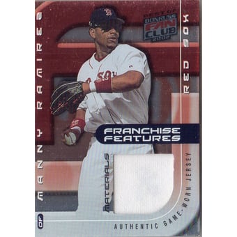 2002 Donruss Best of Fan Club Franchise Features Materials #FF36 Manny Ramirez Jsy