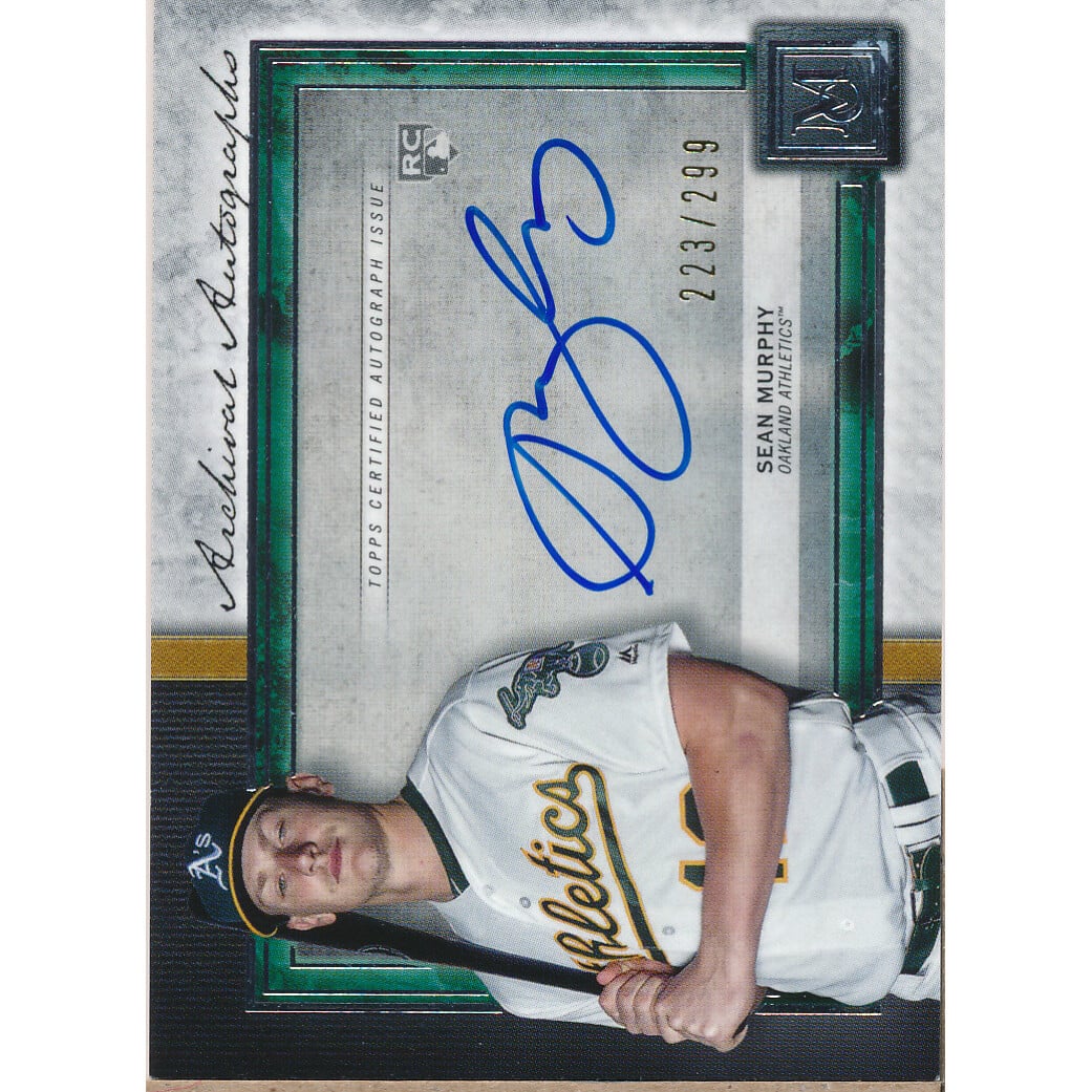 2020 Topps Museum Collection Archival Autographs #AASM Sean Murphy. rookie card picture