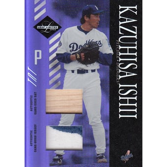 2003 Leaf Limited TNT Prime #34 Kazuhisa Ishii H Bat-Jsy