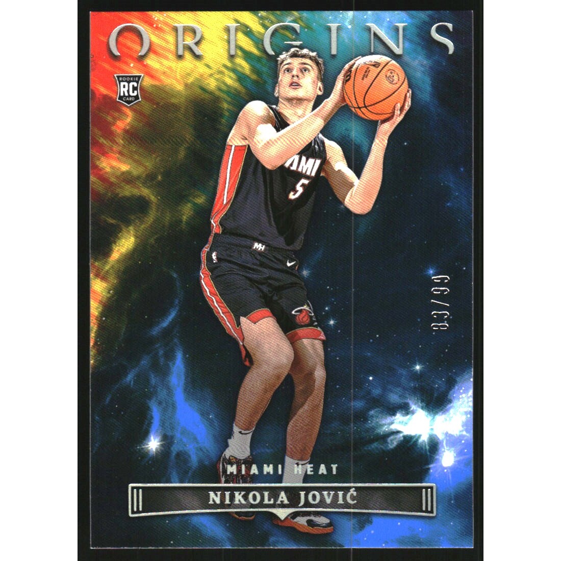 2022-23 Panini Origins Blue #71 Nikola Jovic 2022-23 Panini Origins Blue #71 Nikola Jovic