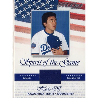 2002 Studio Spirit of the Game Hats Off #33 Kazuhisa Ishii SP/50