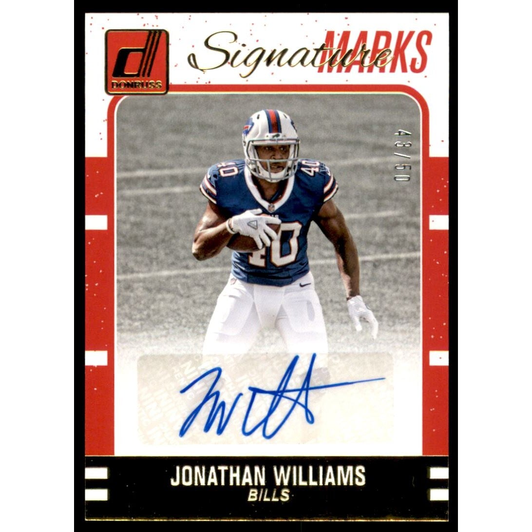 2016 Donruss Signature Marks #93 Jonathan Williams/50. rookie card picture