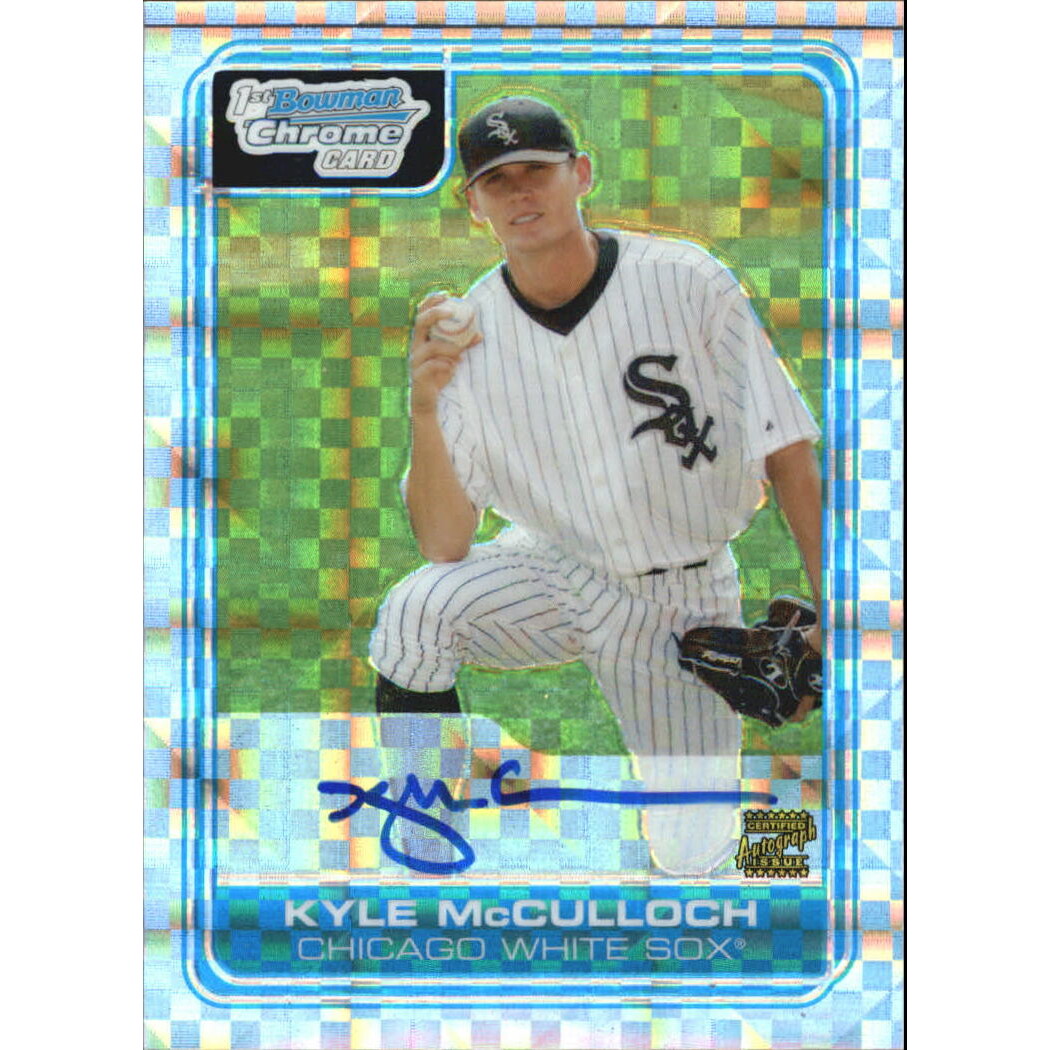 2006 Bowman Chrome Draft Draft Picks X-Fractors #85 Kyle McCulloch AU. rookie card picture