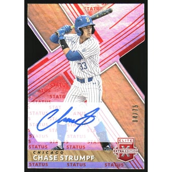 2019 Elite Extra Edition Autographs Status Die Cut Red #64 Chase Strumpf/75