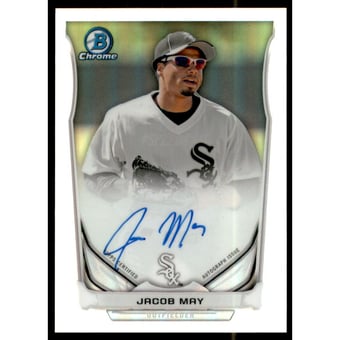 2014 Bowman Chrome Prospect Autographs Refractors #BCAPJM Jacob May