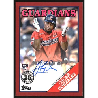 2023 Topps '88 Topps Autographs Red #88BAOG Oscar Gonzalez/25