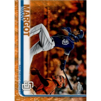 2019 Topps Chrome Orange Wave Refractors #154 Manny Margot