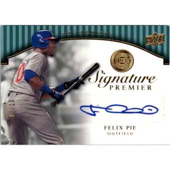 2008 Upper Deck Premier Signature Premier Gold Jersey Number #FP Felix Pie/10