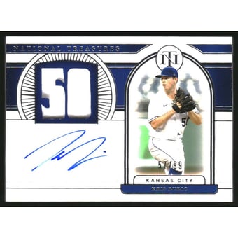 2021 Panini National Treasures Signature Numbers #4 Kris Bubic