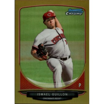 2013 Bowman Chrome Prospects Gold Refractors #BCP33 Ismael Guillon