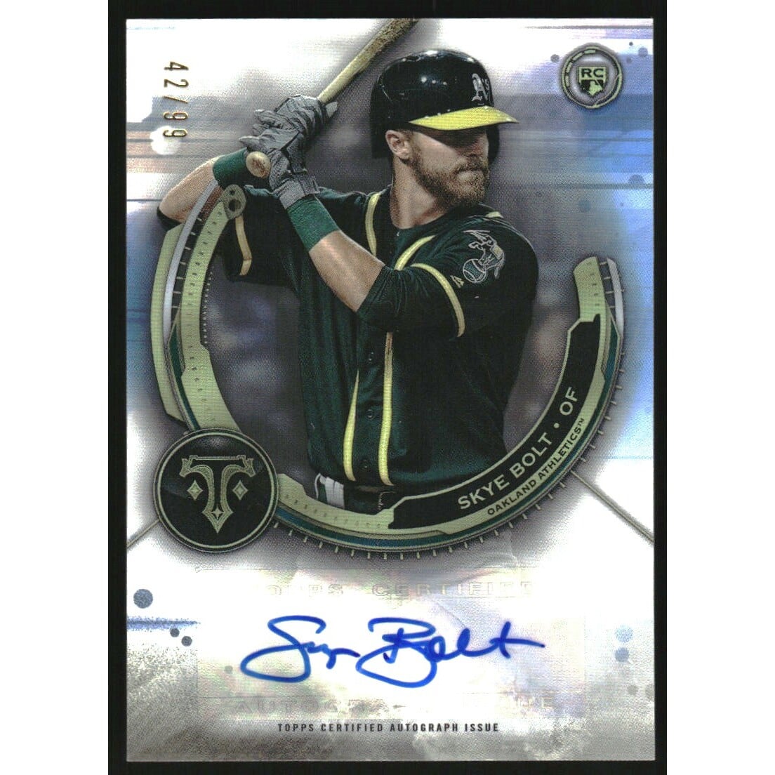 2019 Topps Triple Threads Rookie Autographs #RAUSB Skye Bolt. rookie card picture