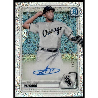 2020 Bowman Chrome Prospect Autographs Speckle Refractors #CPALD Lency Delgado