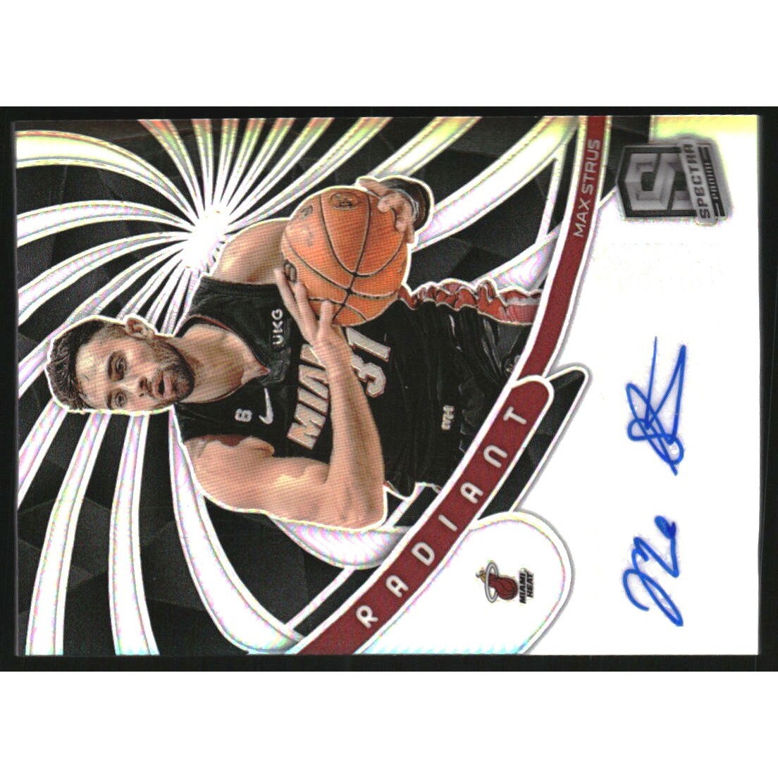 2022-23 Panini Spectra Radiant Signatures #28 Max Strus