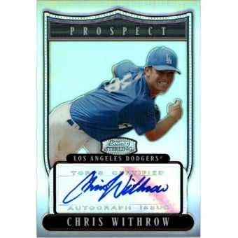 2007 Bowman Sterling Prospects Refractors #CW Chris Withrow AU