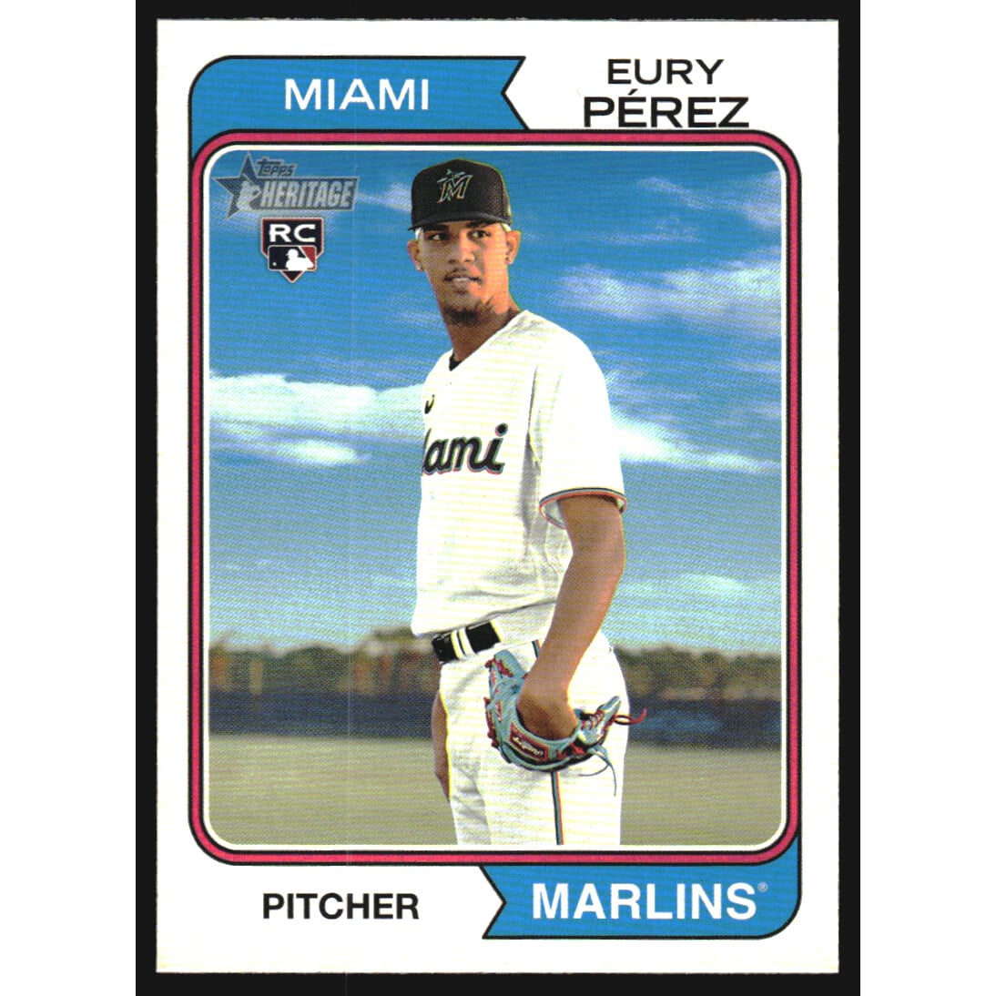 2023 Topps Heritage Name Position Swap Variations #545 Eury Perez. rookie card picture
