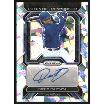 2023 Panini Prizm Potential Penmanship Prizms Ice #2 Diego Cartaya