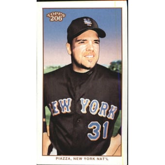 2002 Topps 206 Carolina Brights #248A Mike Piazza Black Jsy