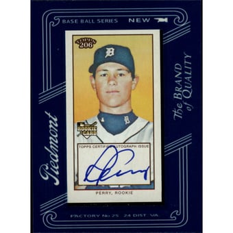 2009 Topps 206 Mini Framed Autograph #FMA3 Ryan Perry