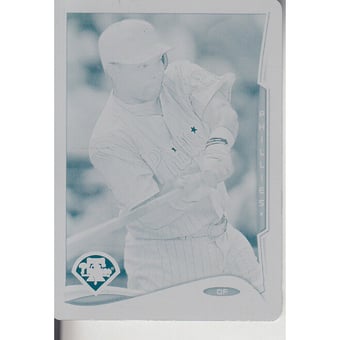 2014 Topps Mini Printing Plates Cyan #484 Marlon Byrd