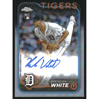 2024 Topps Chrome Rookie Autographs Refractors #RABW Brendan White