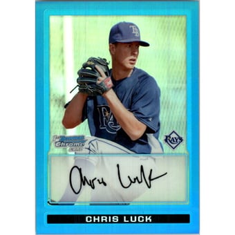 2009 Bowman Chrome Prospects Blue Refractors #BCP162 Chris Luck