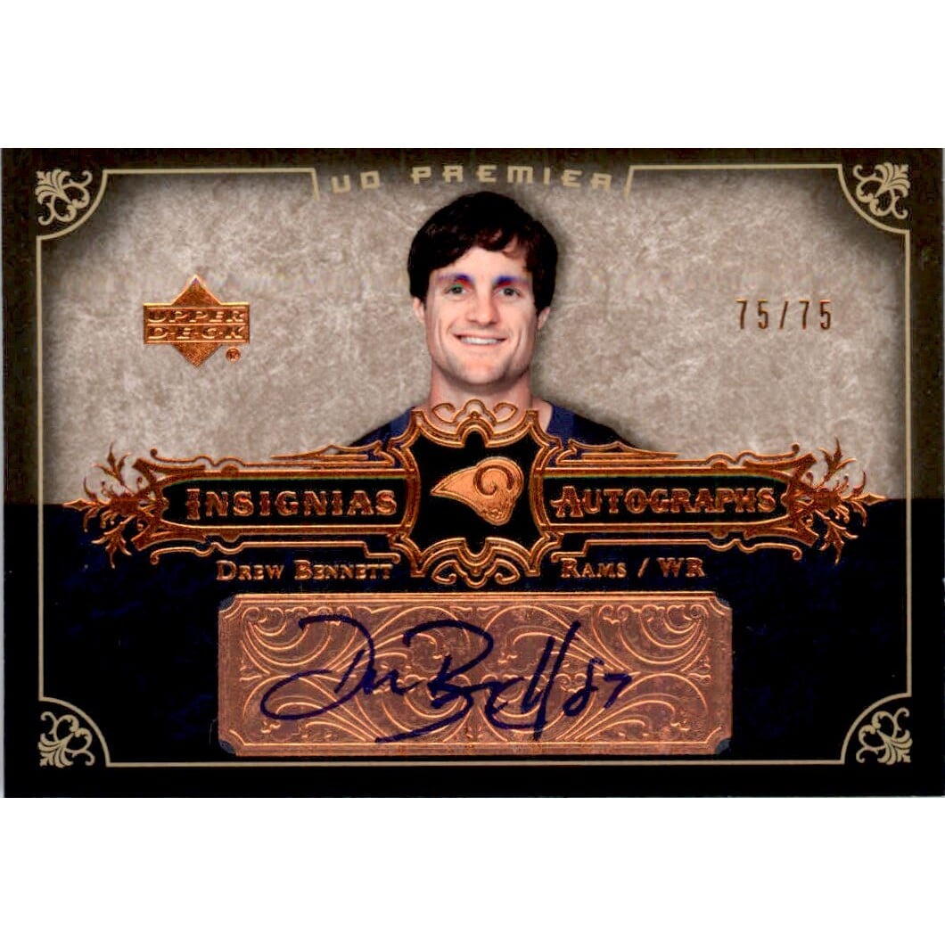 2007 Upper Deck Premier Insignias Autographs Bronze #INBE Drew Bennett