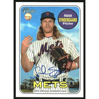 2018 Topps Heritage Real One Autographs #ROANS Noah Syndergaard HN