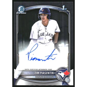 2025 Bowman Chrome Draft Autographs #CPATP Tim Piasentin