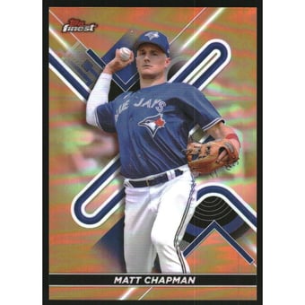 2022 Finest Orange Refractors #78 Matt Chapman