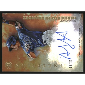 2021 Bowman Inception Autographs Orange #PAHH Heriberto Hernandez