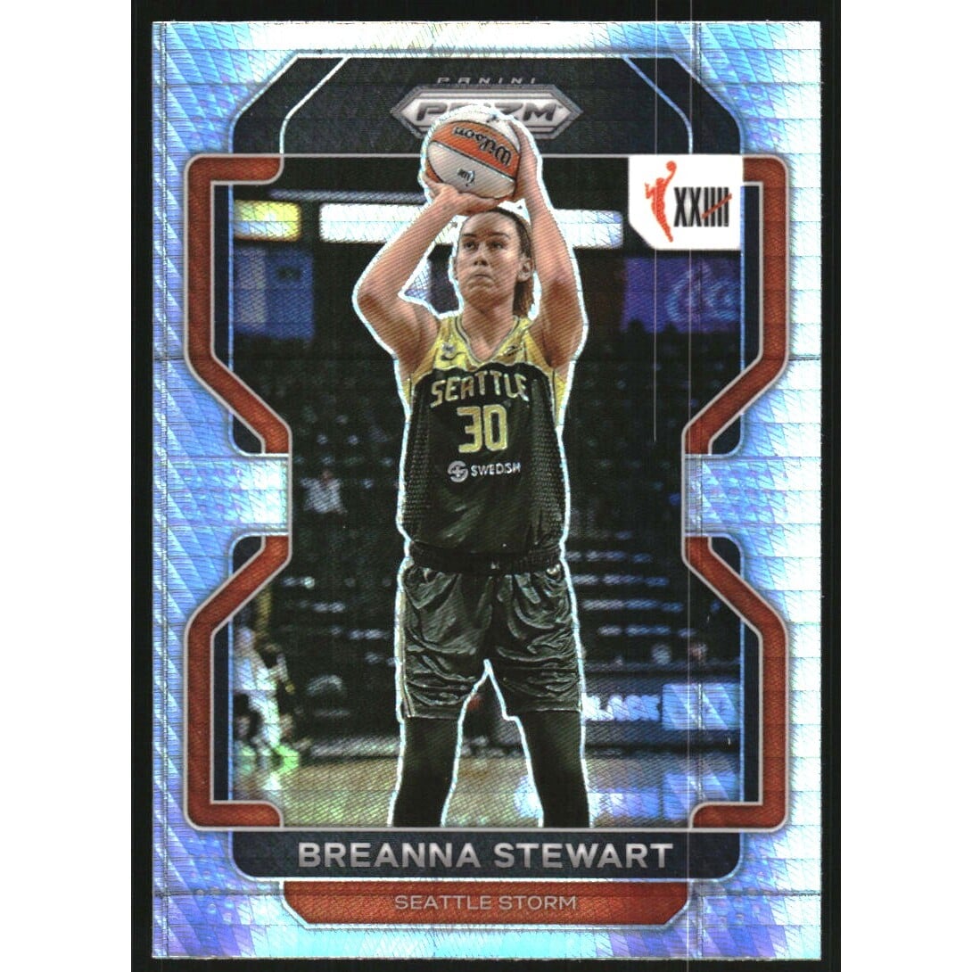 2022 Panini Prizm WNBA Prizms Hyper #175 Breanna Stewart W25. rookie card picture
