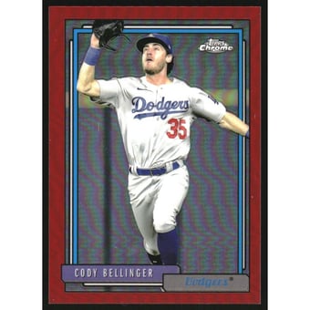 2021 Topps Update '92 Topps Redux Chrome Red Refractors #TC9224 Cody Bellinger