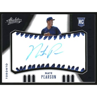 2021 Absolute Rookie Baseball Material Signatures Blue #119 Nate Pearson