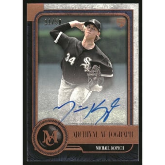 2019 Topps Museum Collection Archival Autographs Copper #AAMK Michael Kopech