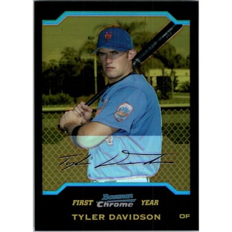 2004 Bowman Chrome Gold Refractors #296 Tyler Davidson