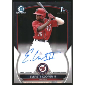 2023 Bowman Chrome Prospect Autographs #CPAEC Everett Cooper III