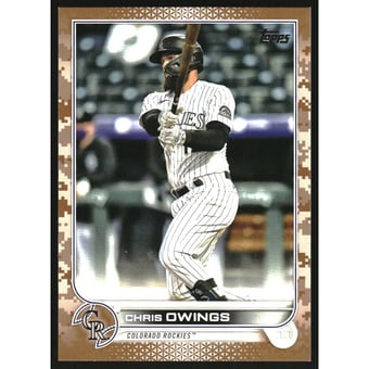 2022 Topps Memorial Day Camo #462 Chris Owings