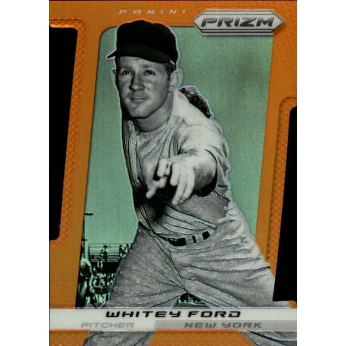 2013 Panini Prizm Prizms Orange Die-Cut #182 Whitey Ford. rookie card picture