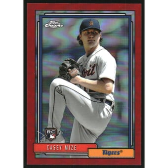 2021 Topps Update '92 Topps Redux Chrome Red Refractors #TC9220 Casey Mize