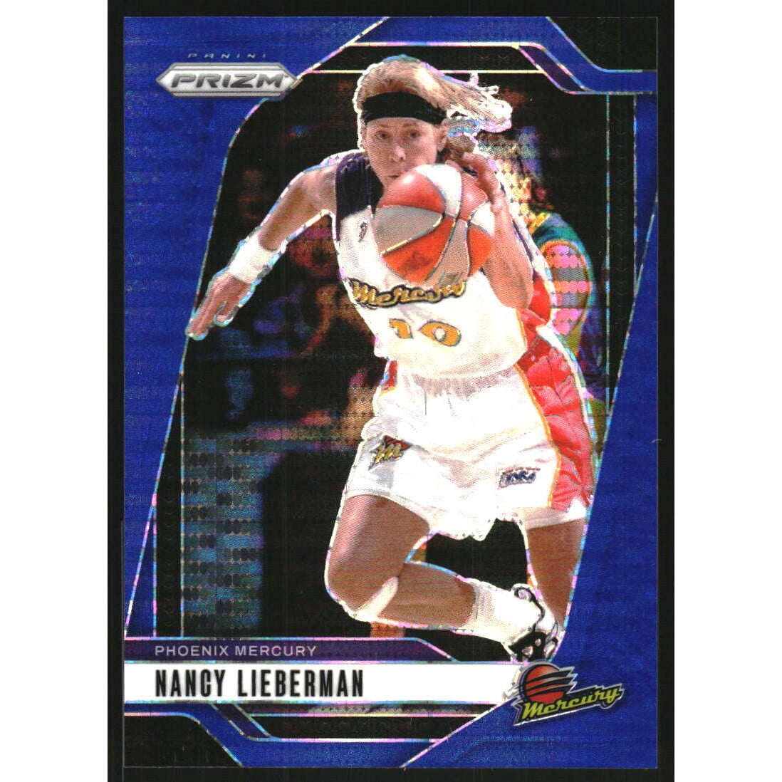2024 Panini Prizm WNBA Prizms Blue Pulsar #139 Nancy Lieberman. rookie card picture